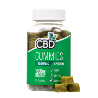 CBDfx - CBD Gummies with Turmeric and Spirulina - 1500mg