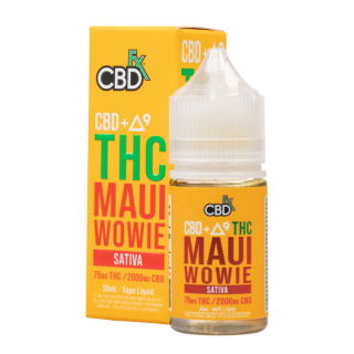 CBDFX CBD + Delta-9 THC Vape Juice - Maui Wowie - Sativa