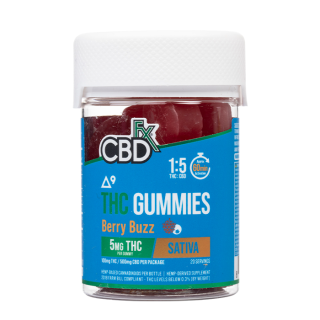 CBDFX Delta-9 THC + CBD Gummies: Berry Buzz Sativa