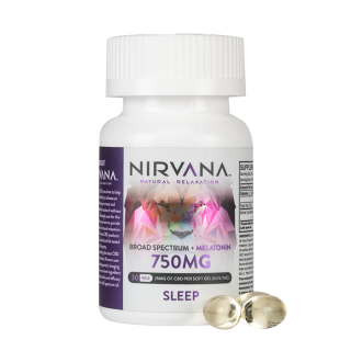 Nirvana CBD - CBD + Melatonin Softgels - 750mg