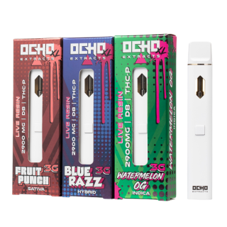 Ocho Extracts XL D8 + THCp Live Resin Disposable 3G