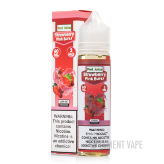 Strawberry Pink Burst - Pod Juice E-Liquid - 60mL