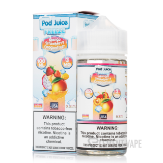 Mango Strawberry Dragonfruit Freeze - Pod Juice E-Liquid - 100mL