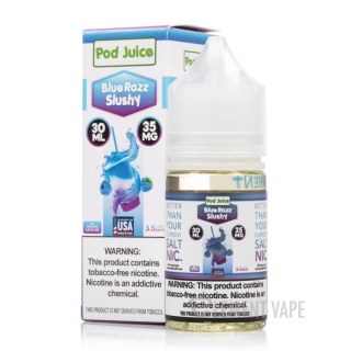 Blue Razz Slushy - Pod Juice E-Liquid - 30mL