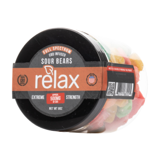 Relax Gummies - CBD Full Spectrum Sour Gummy Bears