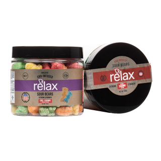 Relax Gummies - CBD Infused SOUR Gummy Bears