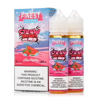 Straw Melon Sour Belts on ICE - Finest Sweet & Sour - 120mL