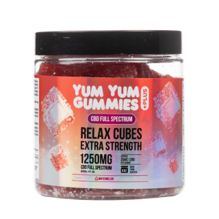 Yum Yum Gummies - Full Spectrum CBD Relax Watermelon Cubes