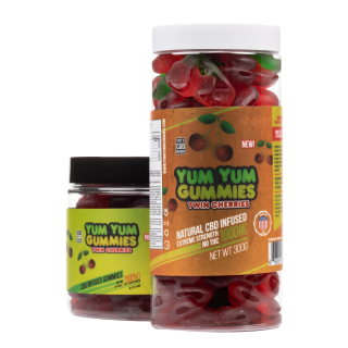 Yum Yum Gummies - CBD Infused Twin Cherries
